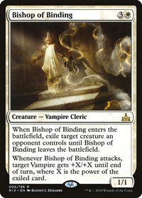 Bishop of Binding - Rivals of Ixalan (RIX) #2 - Rare Magic: The Gathering Trading Card