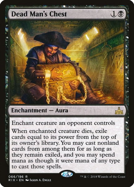 Dead Man's Chest - Rivals of Ixalan Magic: The Gathering trading card