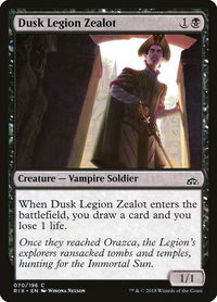 Dusk Legion Zealot - Rivals of Ixalan (RIX) #70 - Common Magic: The Gathering Trading Card