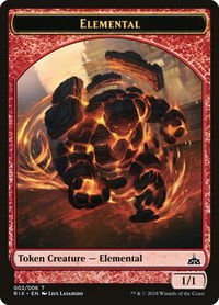 Elemental Token (002) - Rivals of Ixalan (RIX) #2 - Token Magic: The Gathering Trading Card