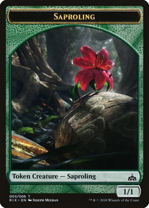 Saproling Token (003) - Rivals of Ixalan (RIX) #3 - Token Magic: The Gathering Trading Card