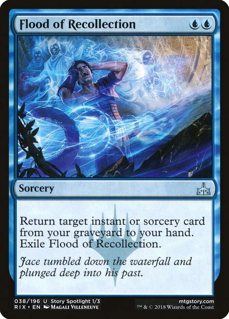 Flood of Recollection - Rivals of Ixalan Magic: The Gathering trading card