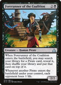 Forerunner of the Coalition - Rivals of Ixalan (RIX) #72 - Uncommon Magic: The Gathering Trading Card