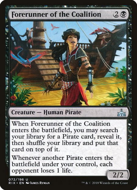 Forerunner of the Coalition - Rivals of Ixalan Magic: The Gathering trading card