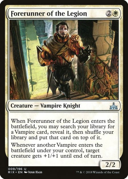 Forerunner of the Legion - Rivals of Ixalan Magic: The Gathering trading card