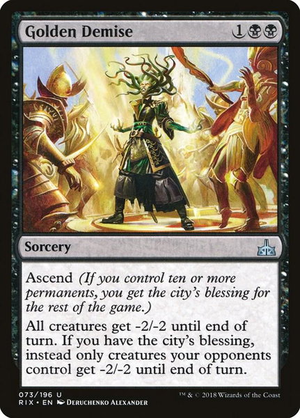 Golden Demise - Rivals of Ixalan Magic: The Gathering trading card