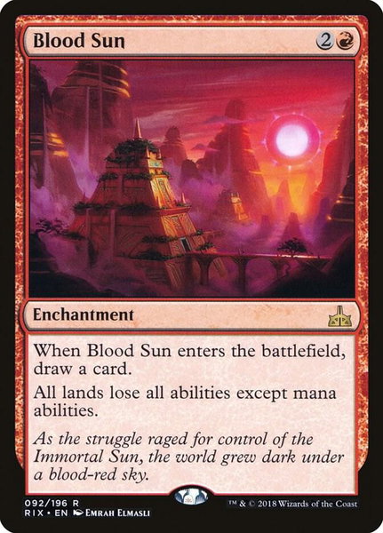 Blood Sun - Rivals of Ixalan Magic: The Gathering trading card