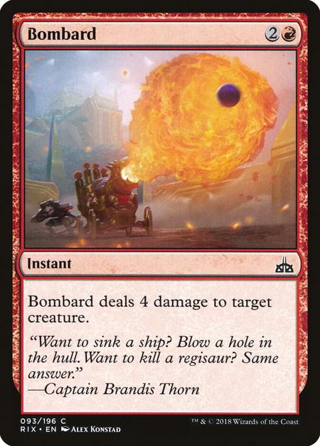 Bombard - Rivals of Ixalan Magic: The Gathering trading card