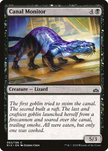 Canal Monitor - Rivals of Ixalan (RIX) #63 - Common Magic: The Gathering Trading Card