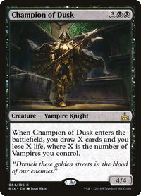Champion of Dusk - Rivals of Ixalan (RIX) #64 - Rare Magic: The Gathering Trading Card