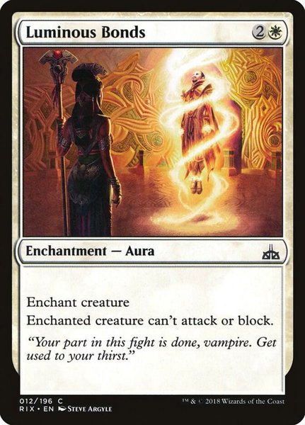 Luminous Bonds - Rivals of Ixalan Magic: The Gathering trading card