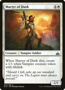 Martyr of Dusk - Rivals of Ixalan (RIX) #14 - Common Magic: The Gathering Trading Card