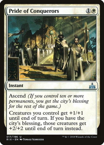 Pride of Conquerors - Rivals of Ixalan Magic: The Gathering trading card