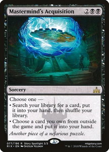 Mastermind's Acquisition - Rivals of Ixalan (RIX) #77 - Rare Magic: The Gathering Trading Card