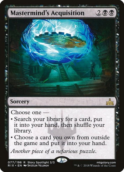 Mastermind's Acquisition - Rivals of Ixalan Magic: The Gathering trading card