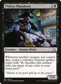 Pitiless Plunderer - Rivals of Ixalan (RIX) #81 - Uncommon Magic: The Gathering Trading Card