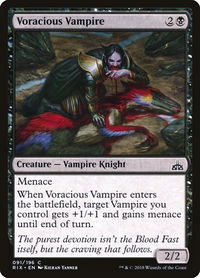 Voracious Vampire - Rivals of Ixalan (RIX) #91 - Common Magic: The Gathering Trading Card