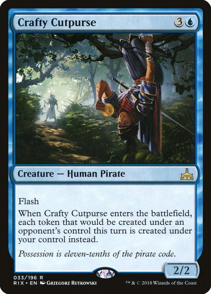 Crafty Cutpurse - Rivals of Ixalan Magic: The Gathering trading card