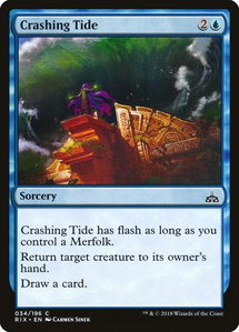 Crashing Tide - Rivals of Ixalan (RIX) #34 - Common Magic: The Gathering Trading Card