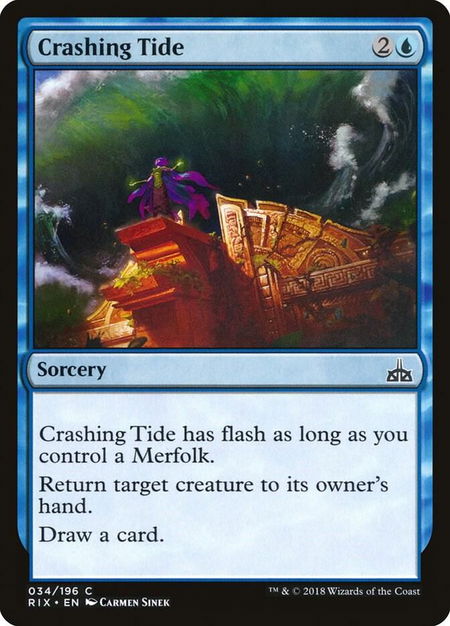 Crashing Tide - Rivals of Ixalan Magic: The Gathering trading card