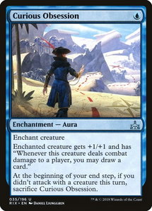 Curious Obsession - Rivals of Ixalan (RIX) #35 - Uncommon Magic: The Gathering Trading Card