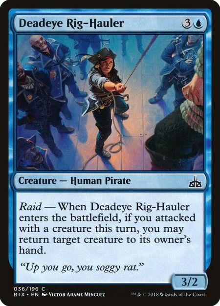 Deadeye Rig-Hauler - Rivals of Ixalan Magic: The Gathering trading card