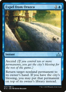 Expel from Orazca - Rivals of Ixalan (RIX) #37 - Uncommon Magic: The Gathering Trading Card