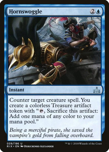 Hornswoggle trading card from Rivals of Ixalan Hornswoggle - Rivals of Ixalan Magic: The Gathering trading card