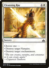 Cleansing Ray - Rivals of Ixalan (RIX) #4 - Common Magic: The Gathering Trading Card
