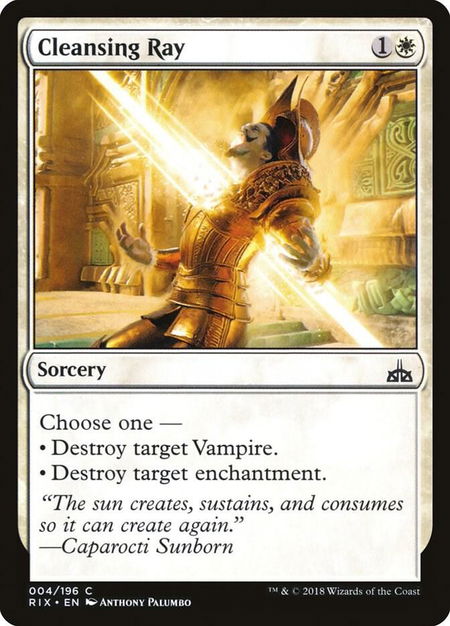 Cleansing Ray - Rivals of Ixalan Magic: The Gathering trading card