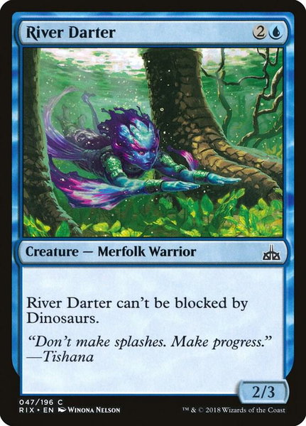 River Darter - Rivals of Ixalan Magic: The Gathering trading card
