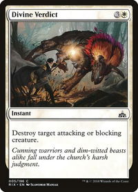 Divine Verdict - Rivals of Ixalan (RIX) #5 - Common Magic: The Gathering Trading Card