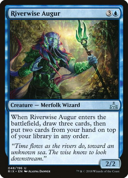 Riverwise Augur - Rivals of Ixalan Magic: The Gathering trading card
