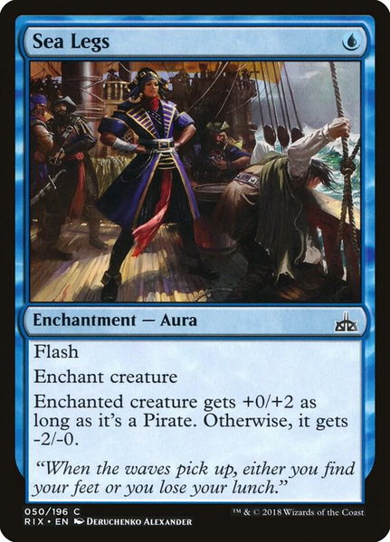 Sea Legs - Rivals of Ixalan Magic: The Gathering trading card