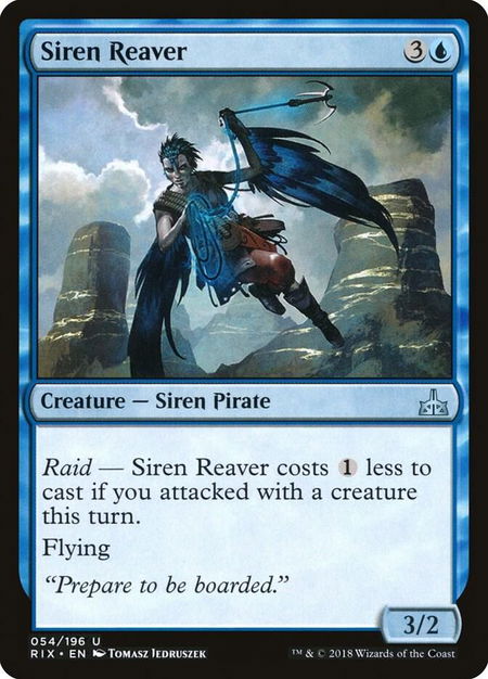 Siren Reaver - Rivals of Ixalan Magic: The Gathering trading card