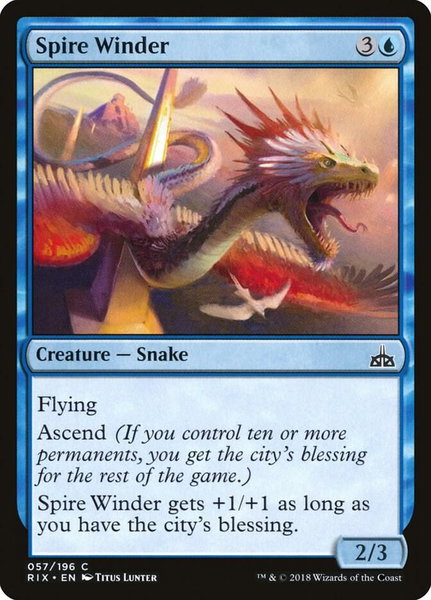 Spire Winder - Rivals of Ixalan Magic: The Gathering trading card