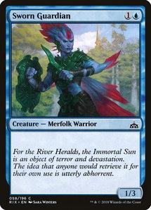 Sworn Guardian - Rivals of Ixalan (RIX) #58 - Common Magic: The Gathering Trading Card