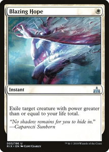 Blazing Hope - Rivals of Ixalan (RIX) #3 - Uncommon Magic: The Gathering Trading Card