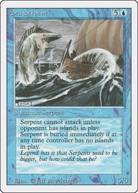Sea Serpent - Revised Edition (3ED) #78 - Common Magic: The Gathering Trading Card