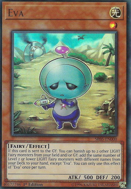 Eva trading card from Structure Deck: Wave of Light Eva - Structure Deck: Wave of Light YuGiOh trading card