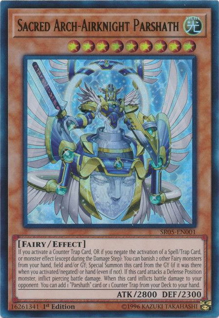 Sacred Arch-Airknight Parshath - Structure Deck: Wave of Light YuGiOh trading card