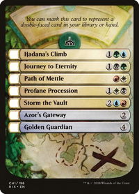 Checklist Card - Rivals of Ixalan - Rivals of Ixalan (RIX) #CH1 - Token Magic: The Gathering Trading Card