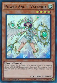 Power Angel Valkyria - Structure Deck: Wave of Light (SDWL) #SR05-EN003 - Super Rare YuGiOh Trading Card