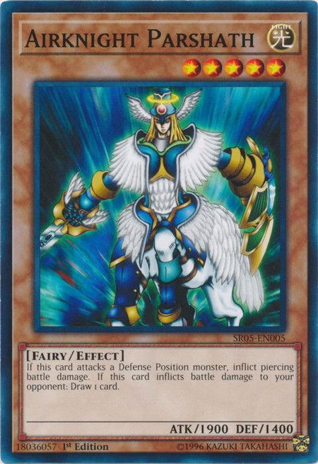 Airknight Parshath trading card from Structure Deck: Wave of Light Airknight Parshath - Structure Deck: Wave of Light YuGiOh trading card