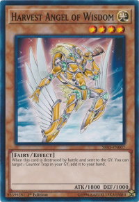 Harvest Angel of Wisdom - Structure Deck: Wave of Light (SDWL) #SR05-EN007 - Common / Short Print YuGiOh Trading Card