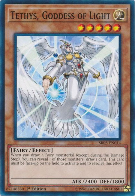 Tethys, Goddess of Light - Structure Deck: Wave of Light YuGiOh trading card