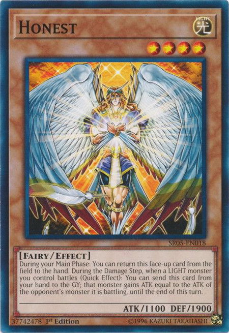 Honest trading card from Structure Deck: Wave of Light Honest - Structure Deck: Wave of Light YuGiOh trading card