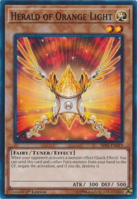 Herald of Orange Light - Structure Deck: Wave of Light (SDWL) #SR05-EN019 - Common / Short Print YuGiOh Trading Card