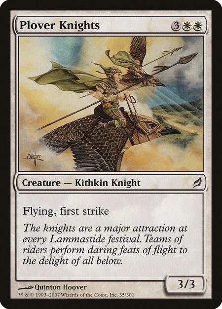Plover Knights - Lorwyn Magic: The Gathering trading card
