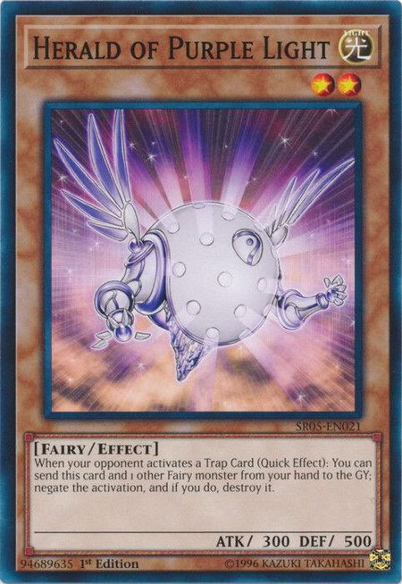 Herald of Purple Light - Structure Deck: Wave of Light YuGiOh trading card